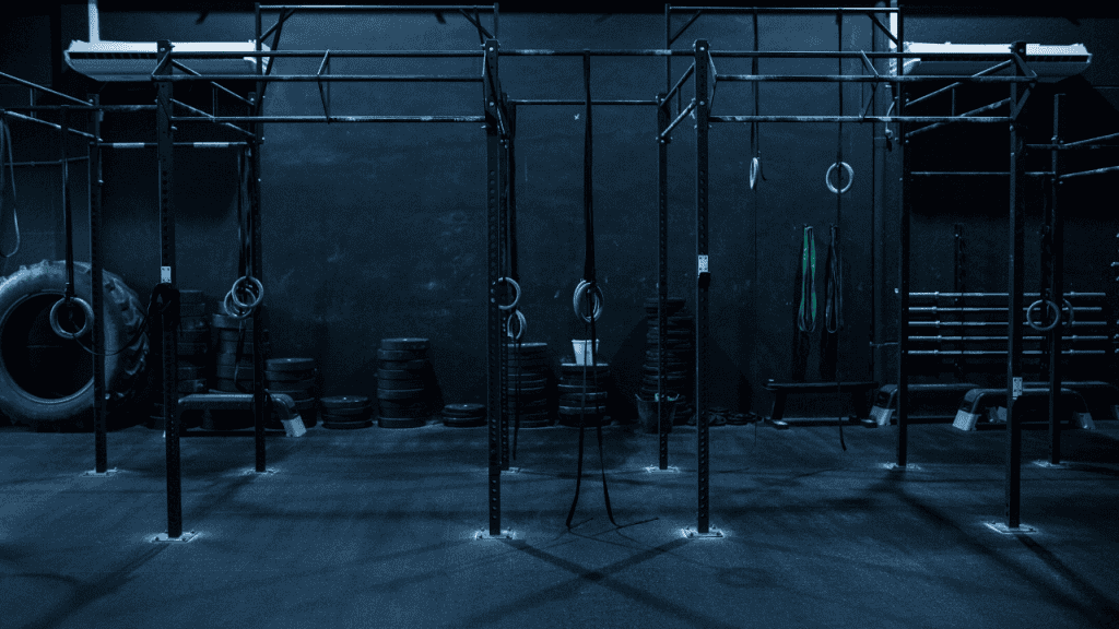 Dark Crossfit and calisthenics gym
